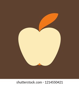 Apple Icon in trendy flat style isolated on background. Apple Icon page symbol for your web site design Apple Icon logo, app, UI.