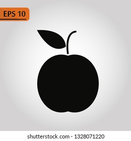 Apple Icon in trendy flat style isolated on grey background. Apple page symbol for your web site design Vector illustration, EPS10.