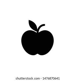 Apple Icon in trendy flat style isolated. Apple Icon page symbol for your web site design