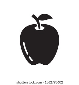 Apple icon in trendy flat style design. Vector graphic illustration. Suitable for website design, logo, app, template, and ui. EPS 10.