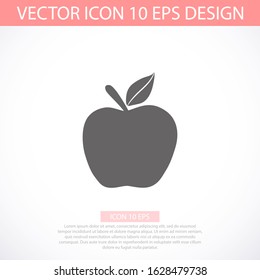 Apple Icon in trendy flat style isolated on grey background. Apple Icon page symbol for your web site design Apple Icon logo, app, UI. Apple