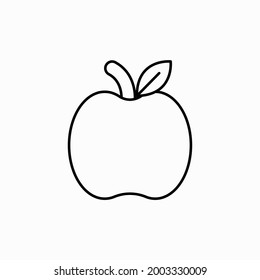 Apple Icon in trendy flat style isolated on white background. Apple Icon page symbol for your web site design Apple Icon logo, app, UI. Apple Icon Vector illustration, EPS10.