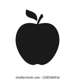 Apfelsymbol im trendigen Flachstil für das Logo des Apfelsymboles Ihrer Website. Vektorgrafik