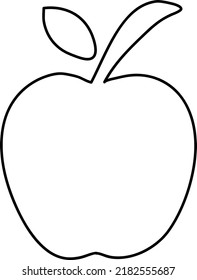Apple Icon in trendy flat style isolated on grey background..eps
