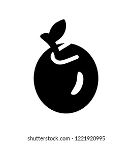 Apple icon. Trendy Apple logo concept on white background from Fruits and vegetables collection. Suitable for use on web apps, mobile apps and print media.