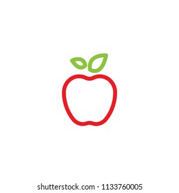 Apple icon vector.