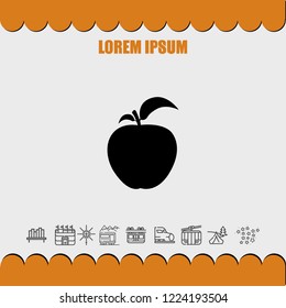 Apple icon vector