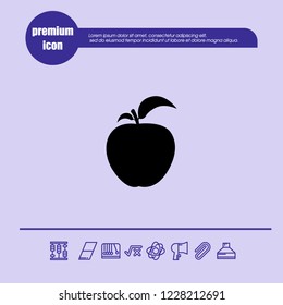 Apple icon vector