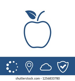 Apple icon vector