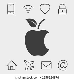 Apple icon vector
