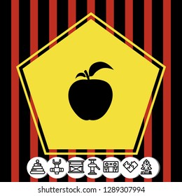Apple icon vector