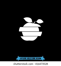 Apple icon vector. 