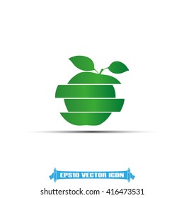 Apple icon vector.