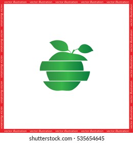 Apple icon vector.