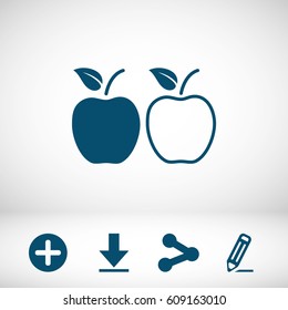 Apple icon vector
