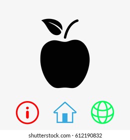 Apple icon vector