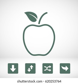 Apple icon vector