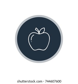 Apple icon vector 