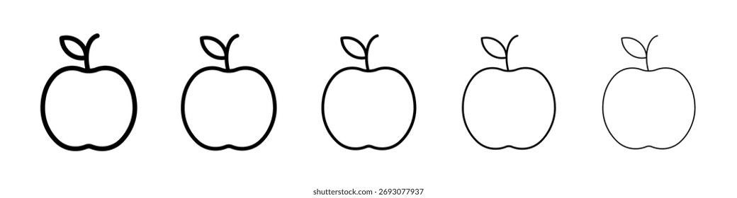 Icono de Apple Ilustración de Arte vectorial