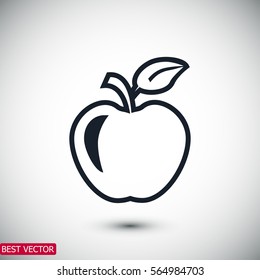 apple icon, vector best flat icon EPS 10