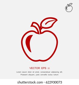 apple icon, vector best flat icon EPS 10