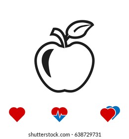 apple icon, vector best flat icon EPS 10