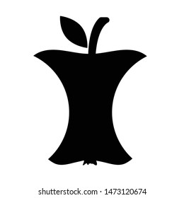 apple icon. vector black apple symbol