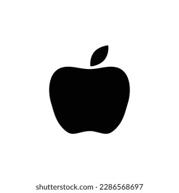 apple icon. vector black apple symbol