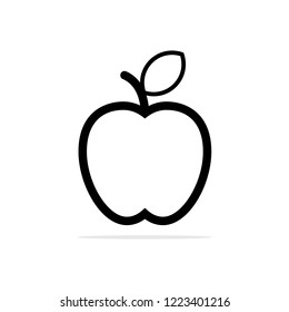 Apple icon. Vector concept illustration for design.