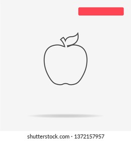 Apple icon. Vector concept illustration for design.