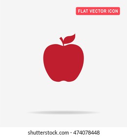 Apple icon. Vector concept illustration for design.