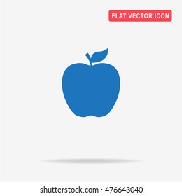 Apple icon. Vector concept illustration for design.