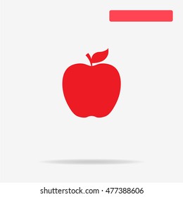 Apple icon. Vector concept illustration for design.