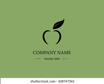 Apple icon vector design. Business logo. Sign and symbol. Abstract wallpaper. Vector illustration. Cartoon and flat style.