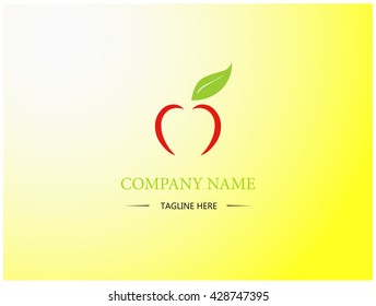 Apple icon vector design. Business logo. Sign and symbol. Abstract wallpaper. Vector illustration. Cartoon and flat style.