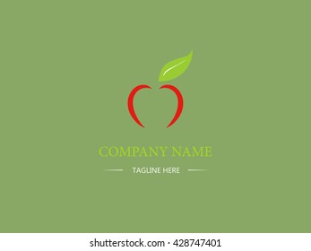 Apple icon vector design. Business logo. Sign and symbol. Abstract wallpaper. Vector illustration. Cartoon and flat style.