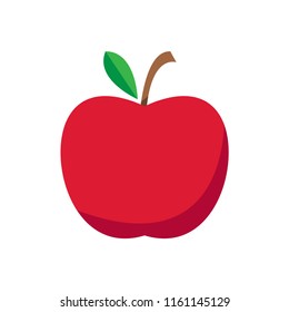 apple icon, vector design, juicy