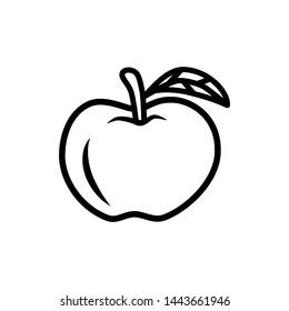 apple icon vector flat design