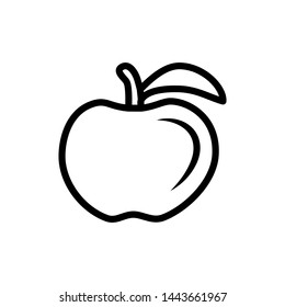 apple icon vector flat design