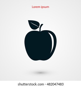 apple icon vector, flat design best vector icon