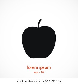 apple icon vector, flat design best vector icon