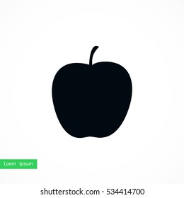 apple icon vector, flat design best vector icon