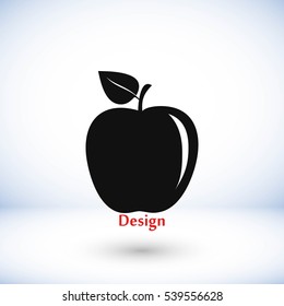 apple icon vector, flat design best vector icon