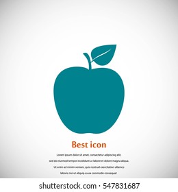 apple icon vector, flat design best vector icon