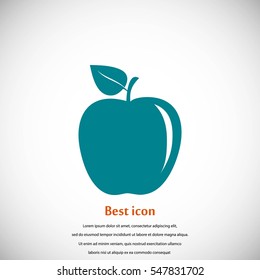 apple icon vector, flat design best vector icon