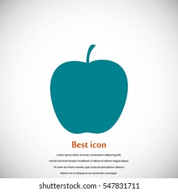 apple icon vector, flat design best vector icon