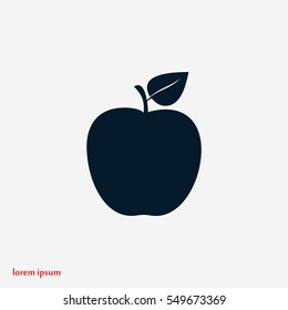 apple icon vector, flat design best vector icon