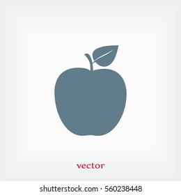 apple icon vector, flat design best vector icon