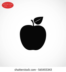 apple icon vector, flat design best vector icon