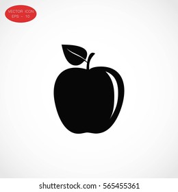 apple icon vector, flat design best vector icon